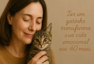 benefícios emocionais de adotar um gatinho depois dos 40 mais