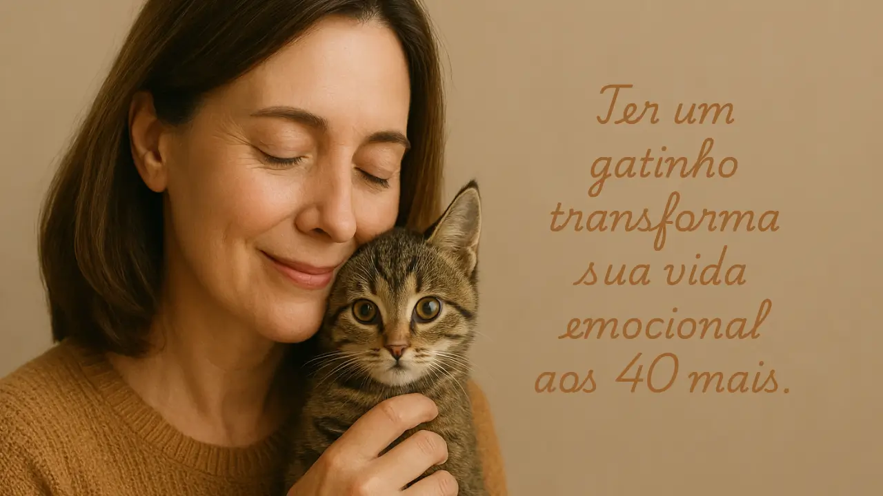 benefícios emocionais de adotar um gatinho depois dos 40 mais